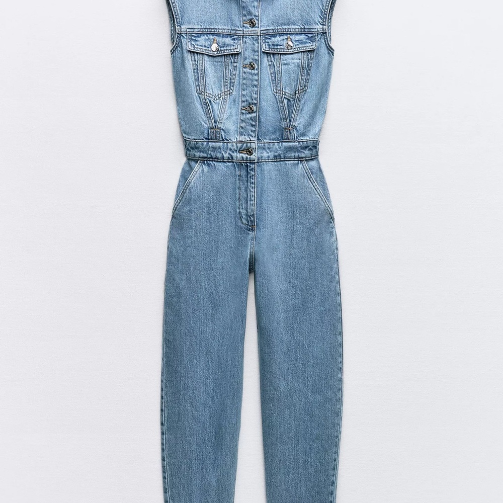 Zara Denim Jumpsuit